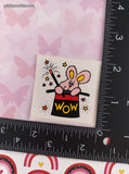 Vintage WOW Cute Lil' Bunny in Magic Hat Rewards Sticker 2" Unpeeled, Unused