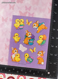 Vintage 1984 Hallmark Easter Bunnies Chicks Eggs Nearly Full Sticker Sheet