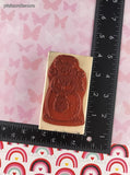 Vintage Uptown Sandi Gore Evans Wintry Snowman Bird Seed #G25033 Wooden Block/Rubber Stamp