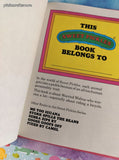 Vintage 1977 Sweet Pickles Very Worried Walrus by Jacquelyn Reinach Hardcover