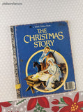 Vintage 1980 Little Golden Book: The Christmas Story Hardcover