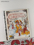 Vintage 1983 Little Golden Book: The Twelve Days of Christmas A Christmas Carol Hardcover