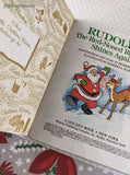 Vintage 1982 Little Golden Book: Rudolph the Red-Nosed Reindeer Shines Again Hardcover