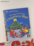 Vintage 1985 Little Golden Book: The Biggest, Most Beautiful Christmas Tree Hardcover