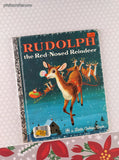 Vintage 1976 Little Golden Book: Rudolph the Red-Nosed Reindeer Hardcover
