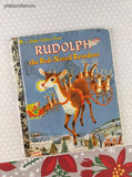 Vintage 1993 Little Golden Book: Rudolph the Red-Nosed Reindeer Hardcover