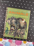 Vintage 1959 1st Printing Little Golden Book: Animals and Their Babies Hardcover