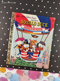 Vintage 1975 1st Printing Little Golden Book: Walt Disney's Donald Duck in America on Parade Hardcover