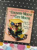 Vintage 1961 1st Printing Little Golden Book: The Country Mouse and the City Mouse Hardcover