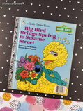 Vintage 1985 Little Golden Book: Big Bird Brings Spring to Sesame Street Hardcover