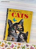 Vintage 1976 Little Golden Book: Cats Hardcover