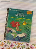 Vintage 1992 Little Golden Book: Walt Disney's The Little Mermaid, Ariel's Underwater Adventure Hardcover