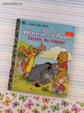Vintage 1992 Little Golden Book: Walt Disney's Winnie the Pooh Eeyore, Be Happy! Hardcover