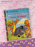 Vintage 1994 Little Golden Book: Walt Disney's Winnie the Pooh Eeyore, Be Happy! Hardcover