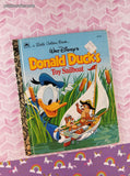 Vintage 1993 Little Golden Book: Walt Disney's Donald Duck's Toy Sailboat Hardcover