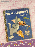 Vintage Little Golden Book: MGM's Tom and Jerry's Party Hardcover