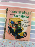 Vintage Little Golden Book: The Country Mouse and the City Mouse Hardcover