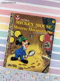 Vintage 1979 Little Golden Book: Walt Disney's Mickey Mouse and the Missing Mouseketeers Hardcover