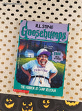 Vintage 1995 1st Scholastic Printing R.L. Stine Goosebumps #33, The Horror at Camp Jellyjam Softcover
