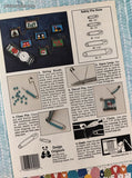 Vintage 1994 Friendship Safety Pins Fold-Out Softcover Tri-Fold Booklet, Like New
