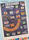 Vintage 1994 Friendship Safety Pins Fold-Out Softcover Tri-Fold Booklet, Like New