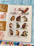 Vintage 1961 Little Silver Book: 10 Little Animals Softcover Booklet