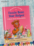 Vintage 1992 Jim Henson's Muppets in Fozzie Bear, Star Helper Hardcover