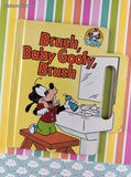 Vintage 1993 Disney Babies Brush, Baby Goofy, Brush Hardcover Book w/Handle