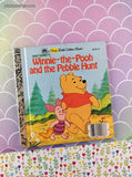 Vintage 1982 First Little Golden Book: Walt Disney Winnie-the-Pooh and the Pebble Hunt Hardcover