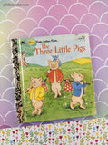 Vintage 1993 First Little Golden Book: The Three Little Pigs Hardcover