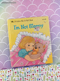 Vintage 1985 Golden Tell-a-Tale I'm Not Sleepy Hardcover