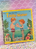 Vintage 1986 Big Little Golden Book: Little Sister Hardcover