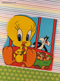 Vintage 1990 Tweety and Sylvester Golden Super Shape Softcover