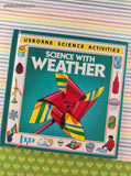 Vintage 1993 Usborne Science Activities Science with Weather Hardcover, Like New