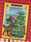 Vintage 1992 Randy the Reckless Reindeer Christmas Pop-Up Hardcover, Like New