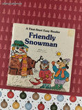 Vintage 1980 First-Start Easy Reader Friendly Snowman Miniature Softcover