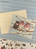 Vintage 2000 House Mouse Peace on Earth Christmas Greeting Card, Unused