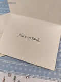 Vintage 1999 House Mouse Peace on Earth Christmas Greeting Card, Unused