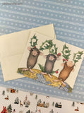 Vintage 1999 House Mouse Peace on Earth Christmas Greeting Card, Unused