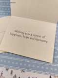 Vintage 2003 House Mouse Season of Happiness Christmas Greeting Card, Unused