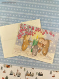 Vintage 2003 House Mouse Season of Happiness Christmas Greeting Card, Unused