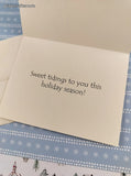 Vintage 2003 House Mouse Sweet Tidings Christmas Greeting Card, Unused