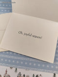 Vintage 2002 House Mouse Oh, Joyful Season! Christmas Greeting Card, Unused