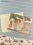 Vintage 1999 House Mouse Goodwill Toward All Christmas Greeting Card, Unused