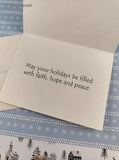 Vintage 1999 House Mouse Hope & Peace Christmas Greeting Card, Unused