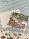 Vintage 2000 House Mouse Holiday Tweets Christmas Greeting Card, Unused