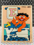 Vintage 1979 Playskool "ERNIE" Sesame Street 315-22 Wooden Frame-Tray Puzzle