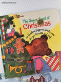 Vintage 1970 The Sweet Smell of Christmas Golden Scratch & Sniff Oversized Illustrated Hardcover