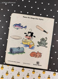 Vintage 1987 Disney Babies Baby Goofy Catches a Fish Miniature Board Book Hardcover