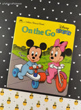 Vintage 1992 Disney Babies On the Go Miniature Board Book Hardcover